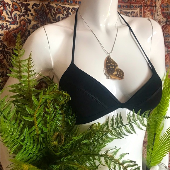 Sterling Silver Butterfly Wing incased in Resin Pendant (7 cm Total Length) - Picture 17 of 17